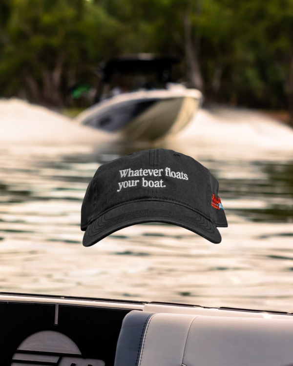Whatever Floats Your Boat Washed Dad Cap – Black - Image 4