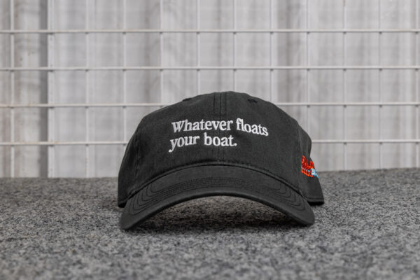 Whatever Floats Your Boat Washed Dad Cap – Black