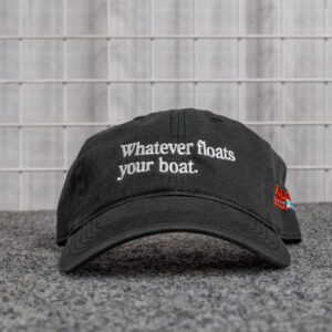 Whatever Floats Your Boat Washed Dad Cap – Black