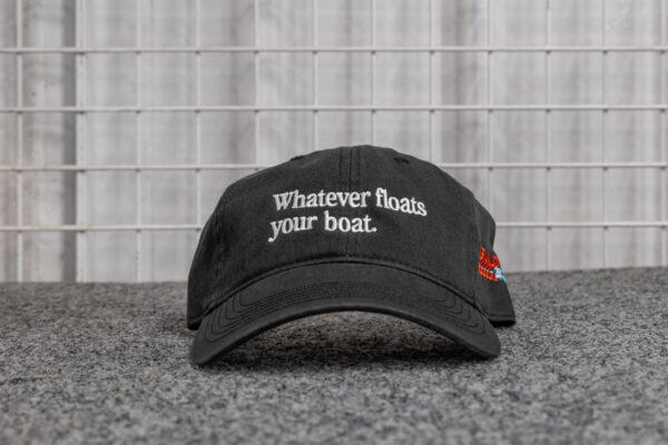 Whatever Floats Your Boat Washed Dad Cap – Black
