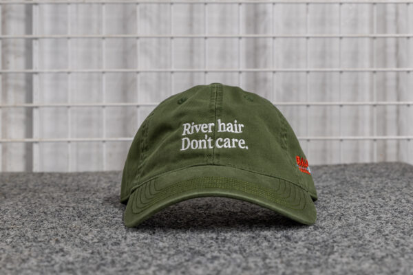 River Hair, Don't Care Washed Dad Cap – Bottle Green