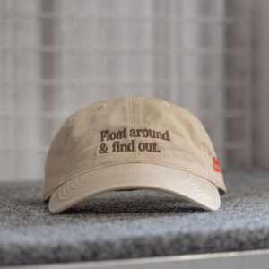 Float Around & Find Out Washed Dad Cap – Khaki