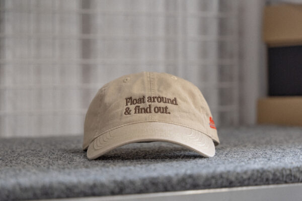 Float Around & Find Out Washed Dad Cap – Khaki