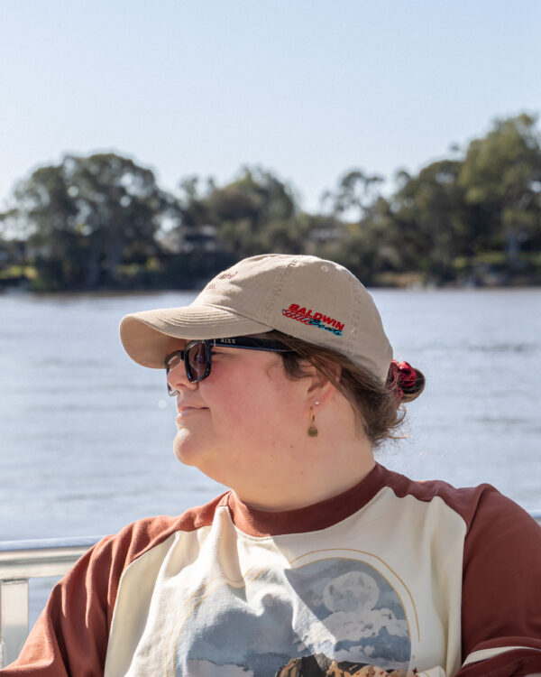 Float Around & Find Out Washed Dad Cap – Khaki - Image 6